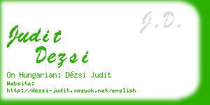 judit dezsi business card